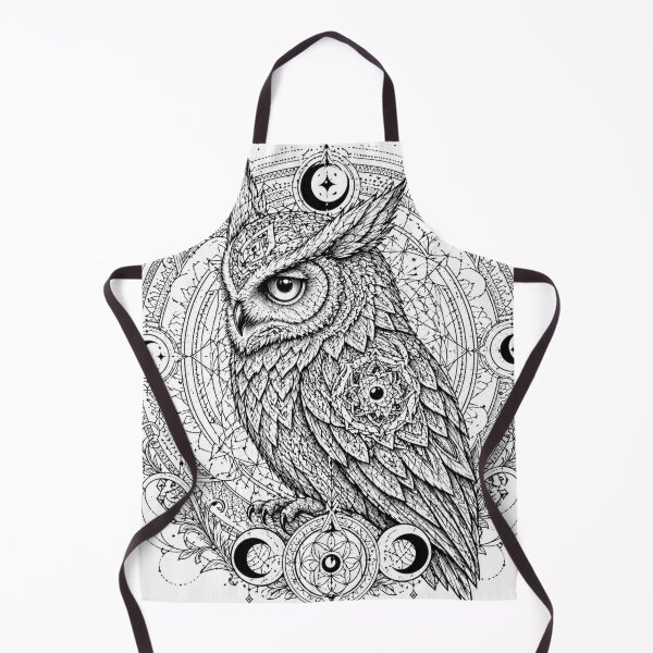 Item preview, Mystic Owl Mandala Sacred Geometry Art designed and sold by suryabumblee.