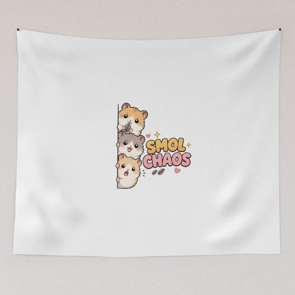 Item preview, Smol Chaos Hamster Kawaii Cartoon T-Shirt designed and sold by Amitabr14.