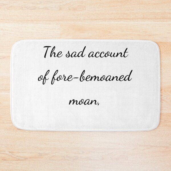 Item preview, "The sad account of fore-bemoaned moan," - handwriting black designed and sold by ariksworld.