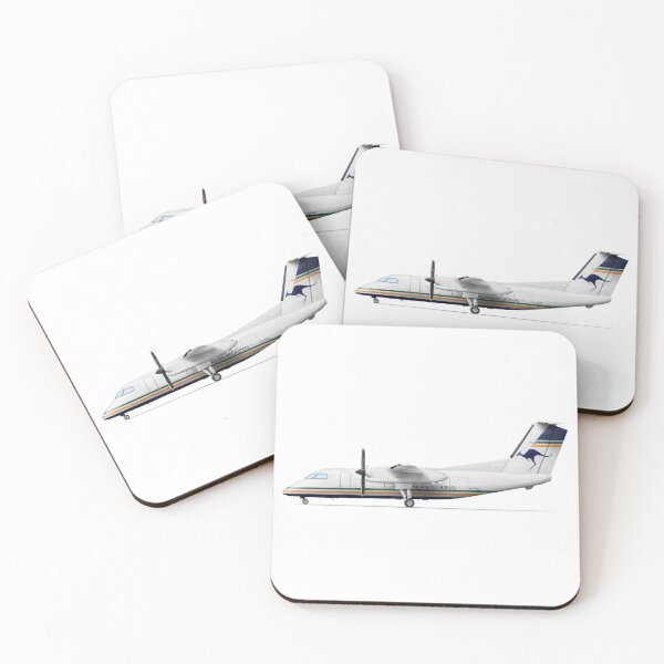 Item preview, DHC DASH 8 102 VH-FNQ AUSTRALIAN REGIONAL 1991 designed and sold by Grubby Fingers Aircraft Illustration.