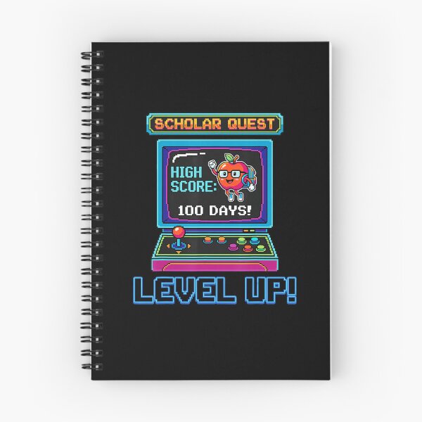 Item preview, Level Up 100 Days School Arcade Style designed and sold by FGTV2021.