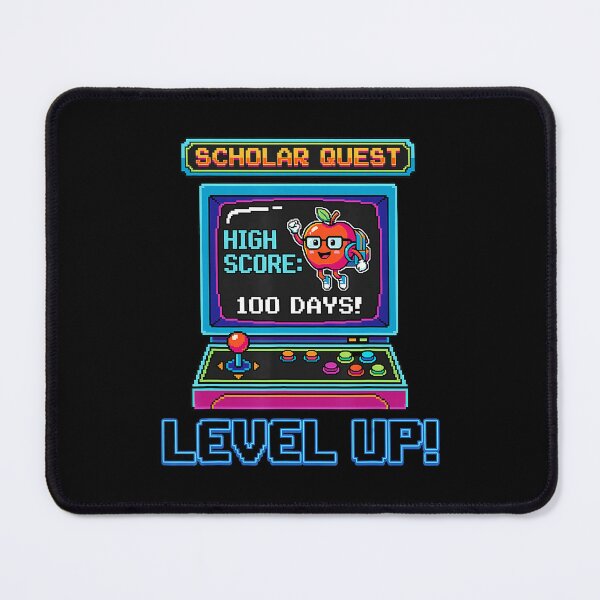 Item preview, Level Up 100 Days School Arcade Style designed and sold by FGTV2021.