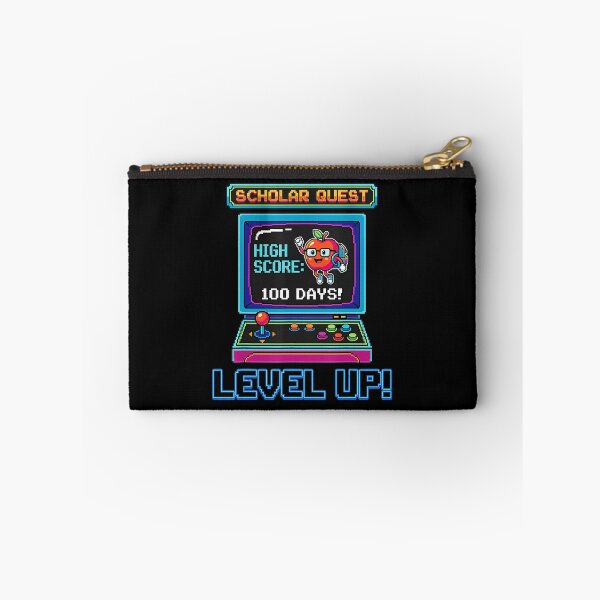 Item preview, Level Up 100 Days School Arcade Style designed and sold by FGTV2021.