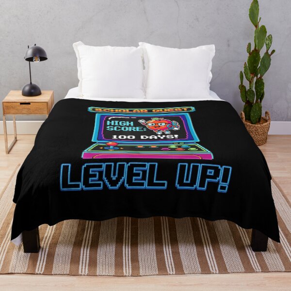 Item preview, Level Up 100 Days School Arcade Style designed and sold by FGTV2021.