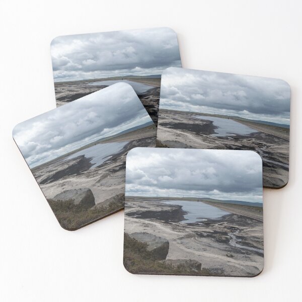 Item preview, Warland Reservoir Low Tide Near Blackstone Edge - Dramatic Yorkshire Moorland Landscape designed and sold by ArtworkNorth.