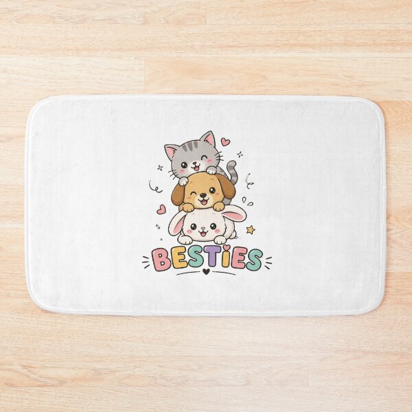Aperçu de l'œuvre T-shirt mignon Besties Pet Stack Kawaii Cartoon créée et vendue par Amitabr14.