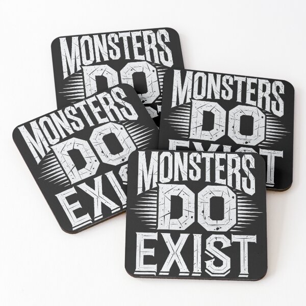 Item preview, Monsters Do Exist Bold Gothic Text designed and sold by eliramaison.