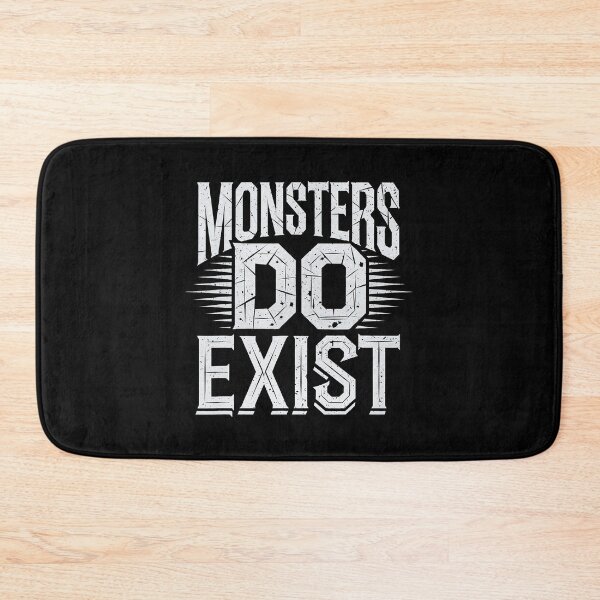 Item preview, Monsters Do Exist Bold Gothic Text designed and sold by eliramaison.