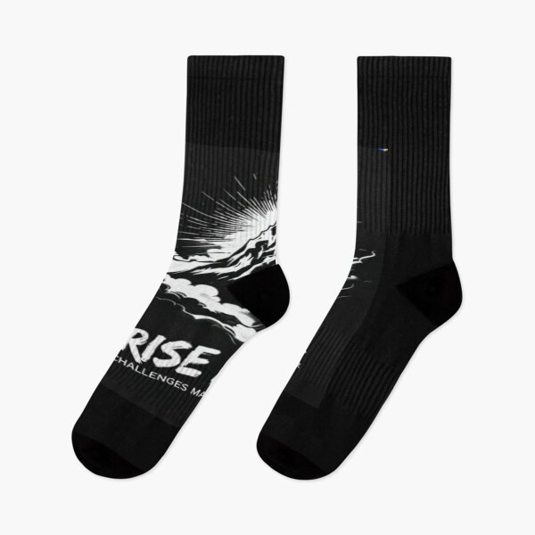 Item preview, Rise Above – Motivational Mountain Graphic with “Challenges Make You Stronger” Inspirational Message designed and sold by Bright Nest Studio.