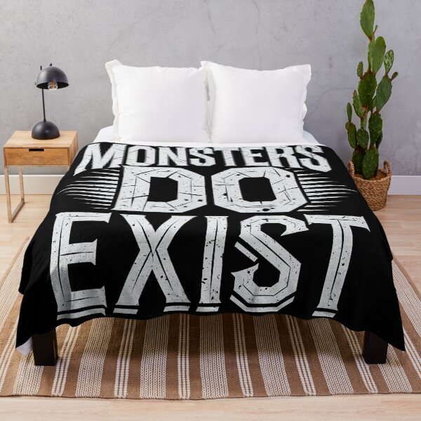 Item preview, Monsters Do Exist Bold Gothic Text designed and sold by eliramaison.