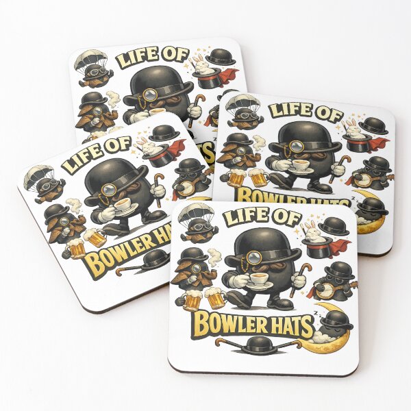 Item preview, Life of Bowler Hats Funny Vintage Design – British Gentleman Humour Art designed and sold by GarnerSupplyCo.