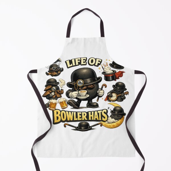 Item preview, Life of Bowler Hats Funny Vintage Design – British Gentleman Humour Art designed and sold by GarnerSupplyCo.