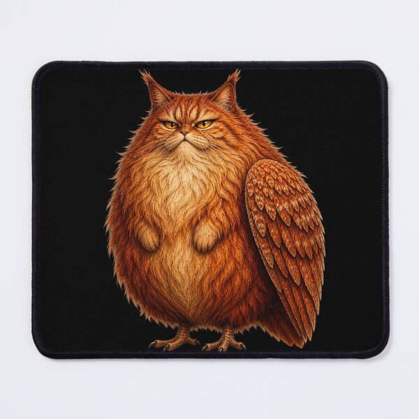 Item preview, Orange Owl Cat Fantasy Creature designed and sold by MoonfurStudio.