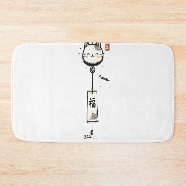 Item preview, Japanese Cat Wind Chime Sumi-e Ink Style T-Shirt designed and sold by Amitabr14.
