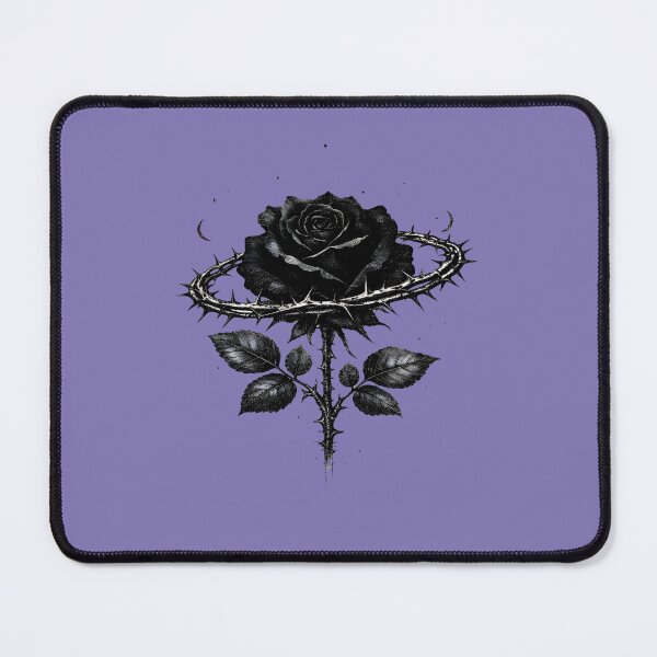 Item preview, The Saturnian Rose | Celestial Victorian Gothic Rose & Thorn Ring Art designed and sold by Studio77-Gothic.