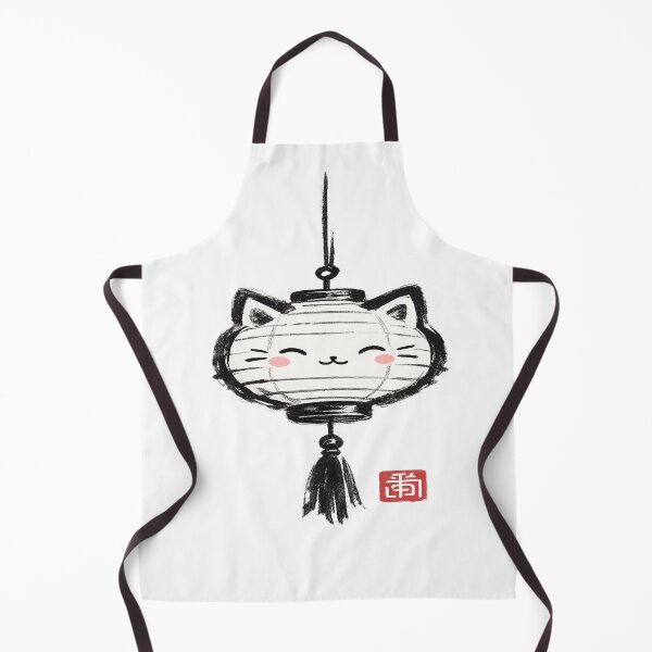 Item preview, Japanese Cat Lantern Ink Brush Style T-Shirt designed and sold by Amitabr14.