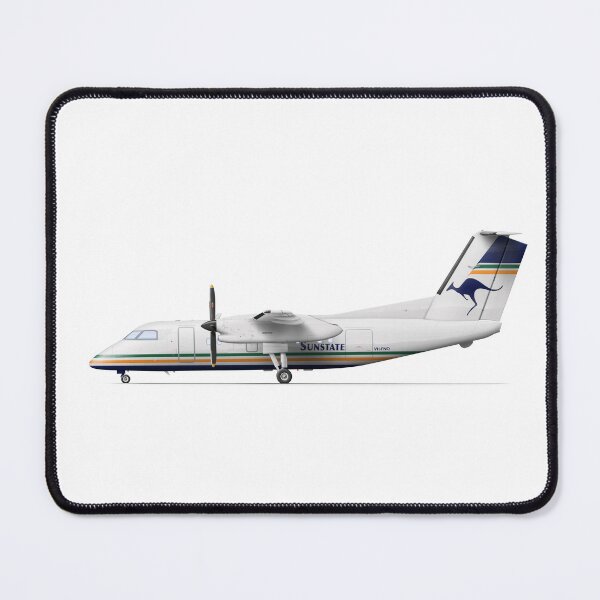 Item preview, DHC DASH 8 102 VH-FNQ SUNSTATE 1992 designed and sold by Grubby Fingers Aircraft Illustration.