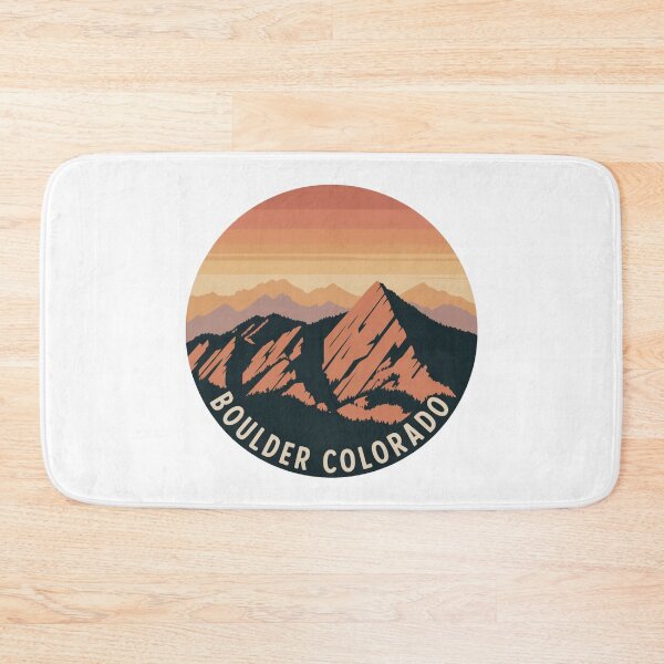 Item preview, Boulder Colorado: Retro Sunset Mountain Circle Design designed and sold by CircinusStore.