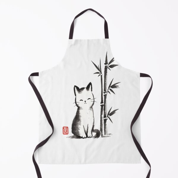 Item preview, Japanese Bamboo Cat Ink Brush Style T-Shirt designed and sold by Amitabr14.