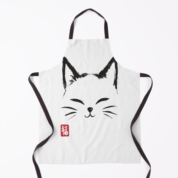 Item preview, Minimal Cat Face Japanese Ink Style T-Shirt designed and sold by Amitabr14.