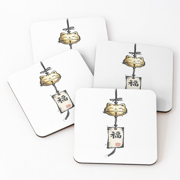 Item preview, Golden Cat Wind Chime Japanese Style T-Shirt designed and sold by Amitabr14.