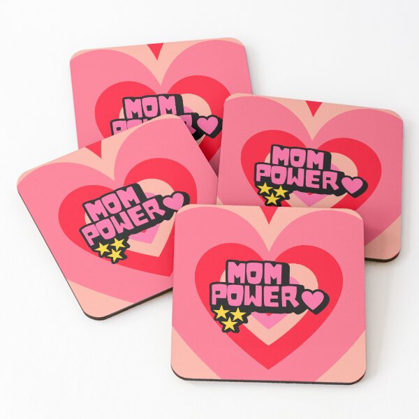 Item preview, Mom Power Retro Heart Award - Y2K Superhero Aesthetic designed and sold by Niji Hibana.