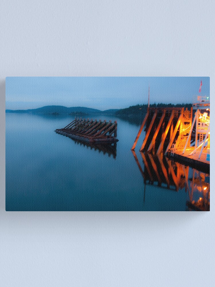 Alternate view of The Ferry is Late Canvas Print