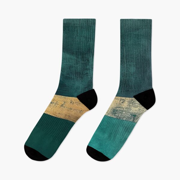 Item preview, Abstract petrol green gold design, geometric minimalist modern texture designed and sold by CosmicGlyph.