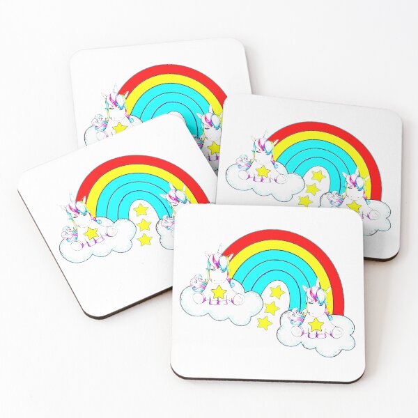 Item preview, Cloud unicorn with stars sitting on the rainbow designed and sold by MT-Wunderland .