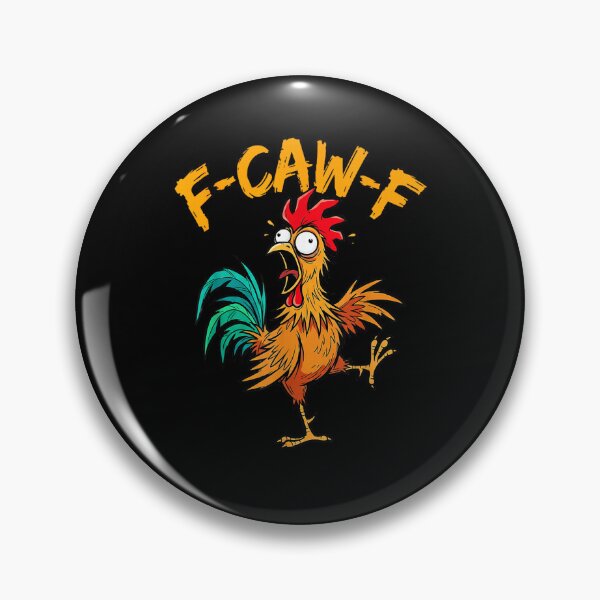 Item preview, Funny F-Awk-F Chicken F-Caw-F Rooster Pun Retro designed and sold by MatherFisher.