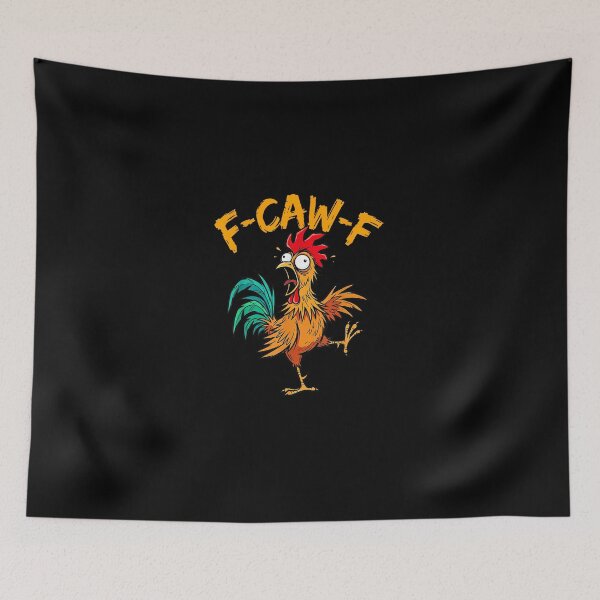 Item preview, Funny F-Awk-F Chicken F-Caw-F Rooster Pun Retro designed and sold by MatherFisher.