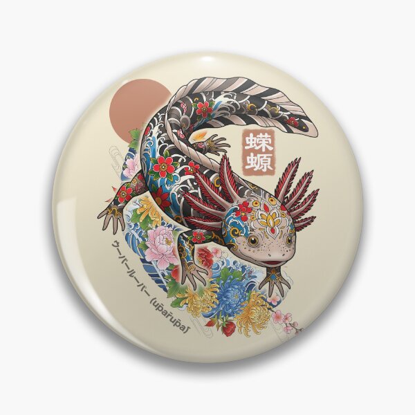 Artikelvorschau, Das fließende Zen: Irezumi Axolotl & Floral Symphony entworfen und verkauft von HexOne.