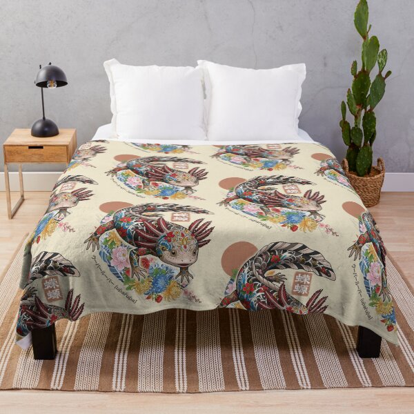Item preview, The Flowing Zen: Irezumi Axolotl & Floral Symphony designed and sold by HexOne.