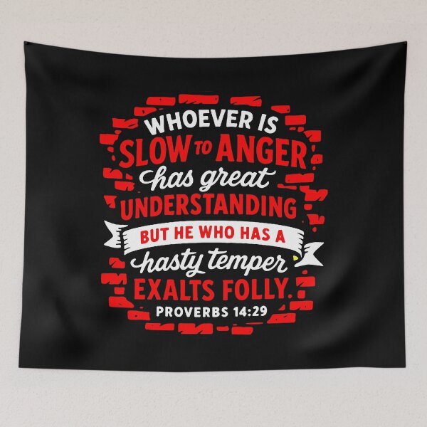 Item preview, Proverbs 14:29 Whoever is slow to anger has great understanding designed and sold by plushism.