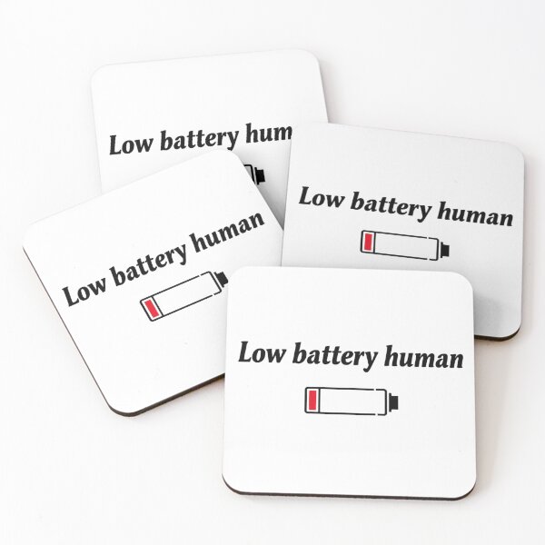 Item preview, Low Battery Human T-Shirt — Funny Exhausted Humor Tee designed and sold by Identitee_.