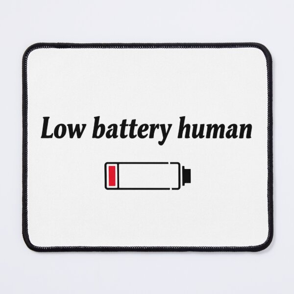 Item preview, Low Battery Human T-Shirt — Funny Exhausted Humor Tee designed and sold by Identitee_.