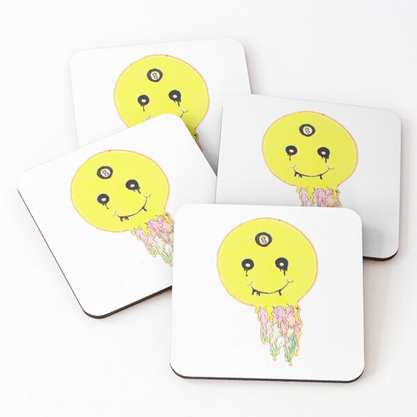 Item preview, Melting Smiley Face with Magic 8 Ball Third Eye designed and sold by abby4doodles.