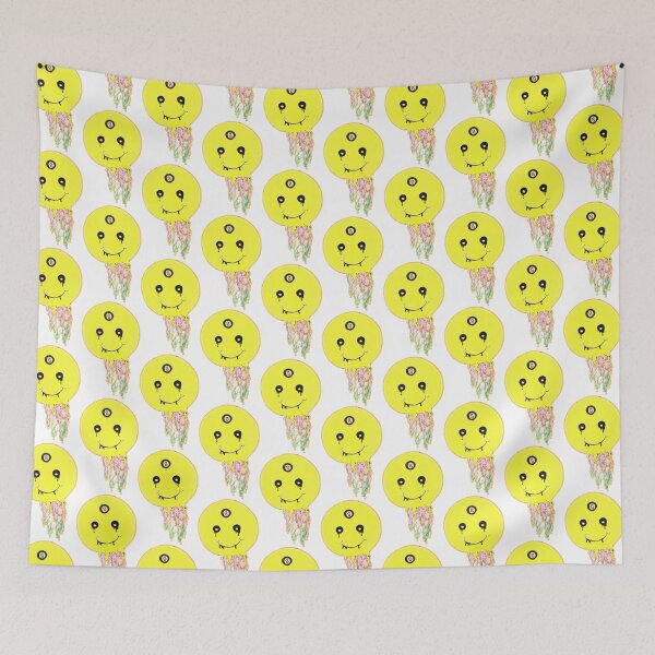 Item preview, Melting Smiley Face with Magic 8 Ball Third Eye designed and sold by abby4doodles.
