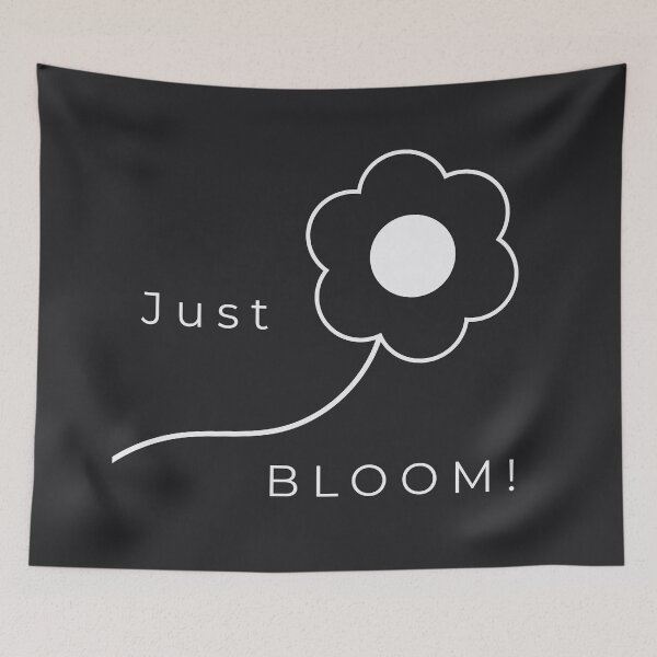 Item preview, Just Bloom! - Minimalist Flower Line Art Poster designed and sold by Très Joli Brothers.