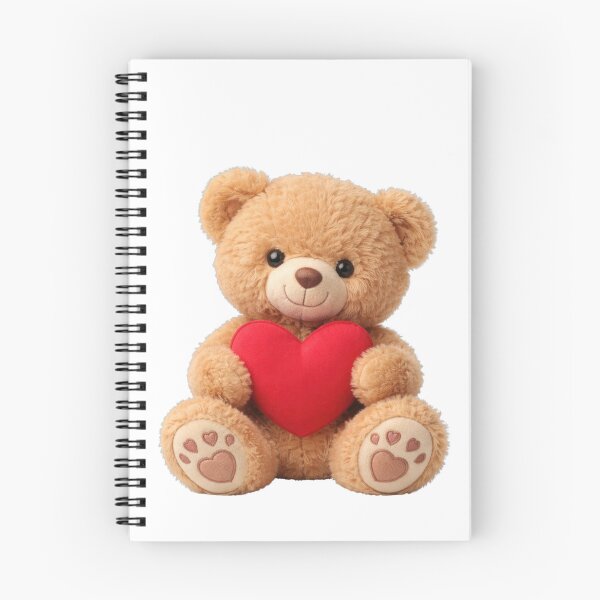 Item preview, Cute teddy bear with heart and paw prints designed and sold by Mauswohn.
