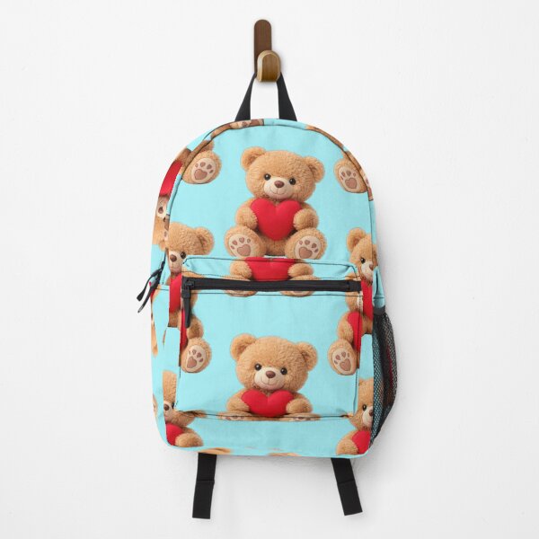 Item preview, Cute teddy bear with heart and paw prints designed and sold by Mauswohn.