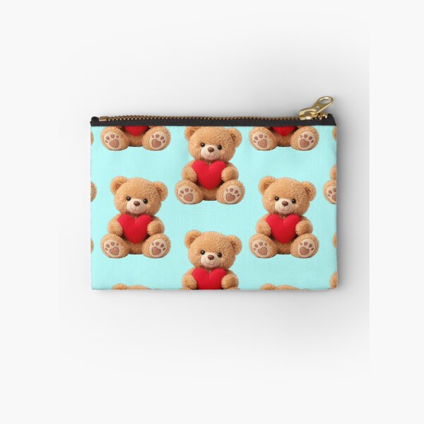 Item preview, Cute teddy bear with heart and paw prints designed and sold by Mauswohn.
