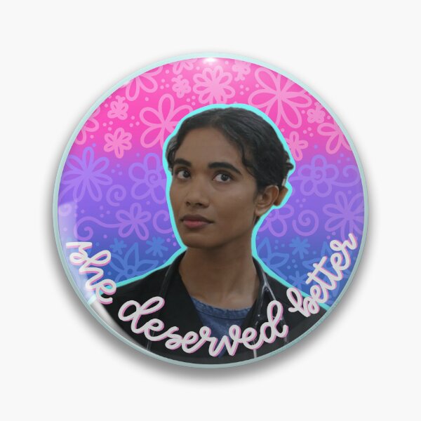Item preview, She Deserved Better | Pitt themed Dr Mohan bisexual floral doodle designed and sold by scribbleswithsav.