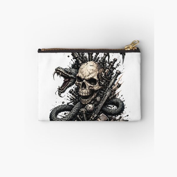 Item preview, Mechanical Skull and Snake Tattoo designed and sold by reazdrain.