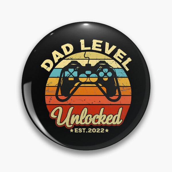 Item preview, Dad Level Unlocked Est 2022 Retro Gaming designed and sold by OlyvieArt.
