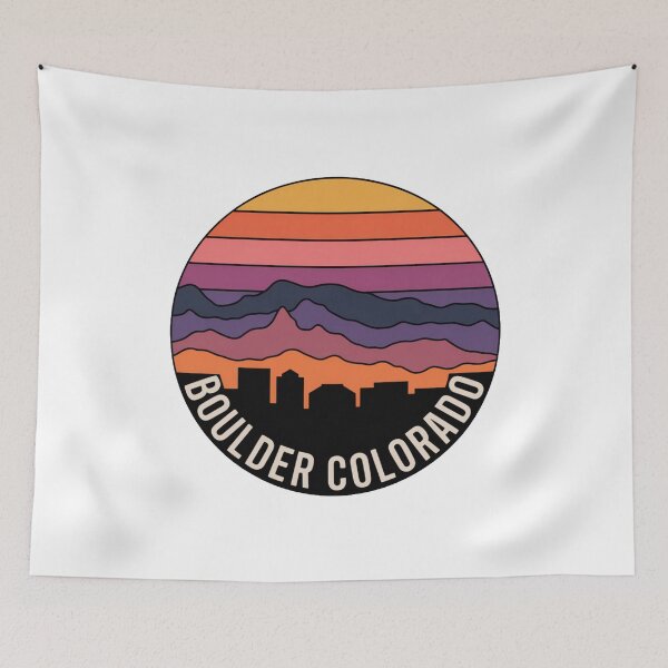 Item preview, Boulder Colorado: Mountains Skyline designed and sold by CircinusStore.