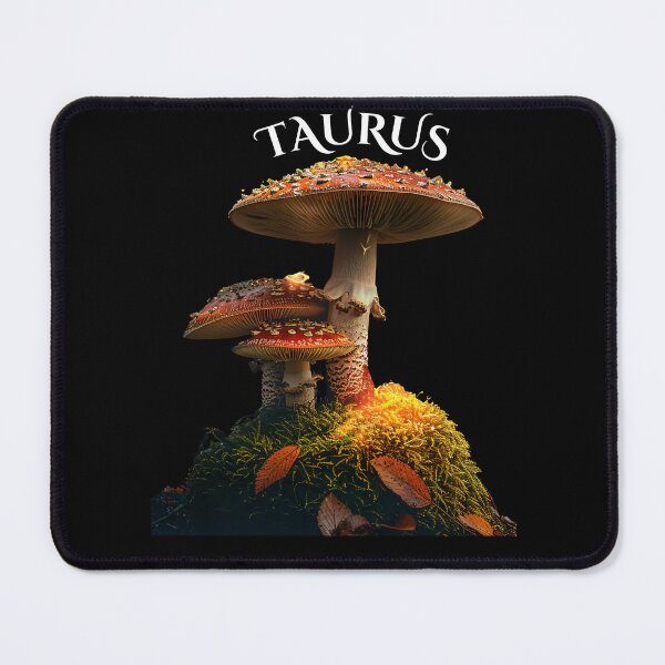 Item preview, Taurus Zodiac Mushroom – Celestial Fungi Astrological Art designed and sold by ZubekStudio.