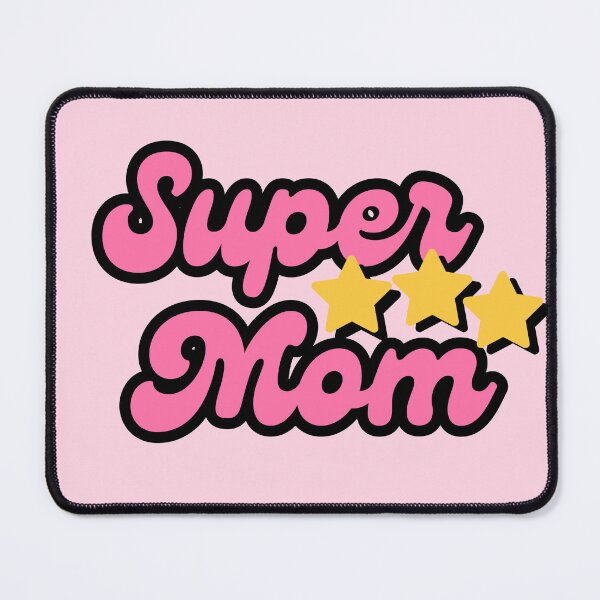 Item preview, Super Mom Aesthetic Heart - Retro Wobbly Line Art Edition designed and sold by Niji Hibana.