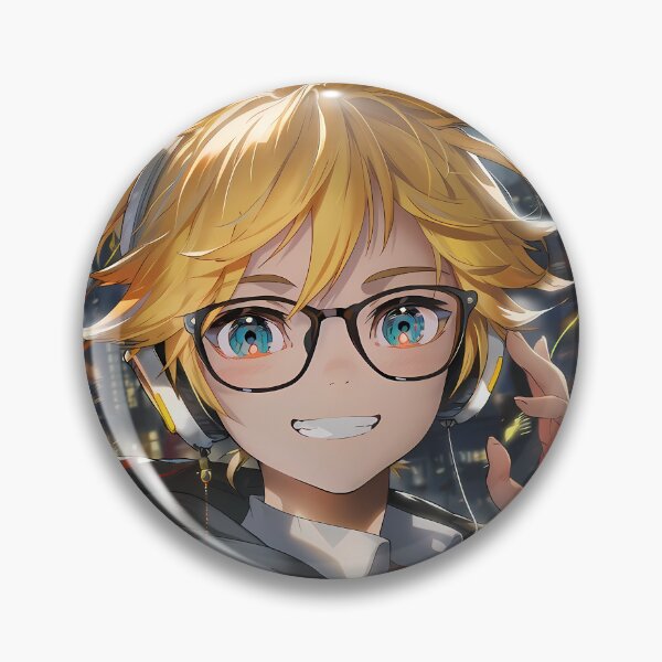 Item preview, Kagamine Len Vocaloid City Lights Headphones Smile designed and sold by 108Recordings.