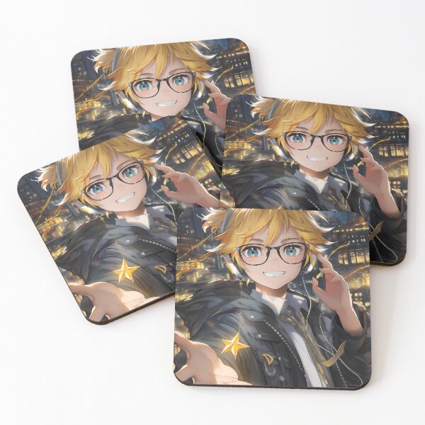Item preview, Kagamine Len Vocaloid City Lights Headphones Smile designed and sold by 108Recordings.